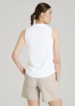 Active Sleeveless Polo Shirt for Tall Women