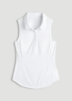 Active Sleeveless Polo Shirt for Tall Women