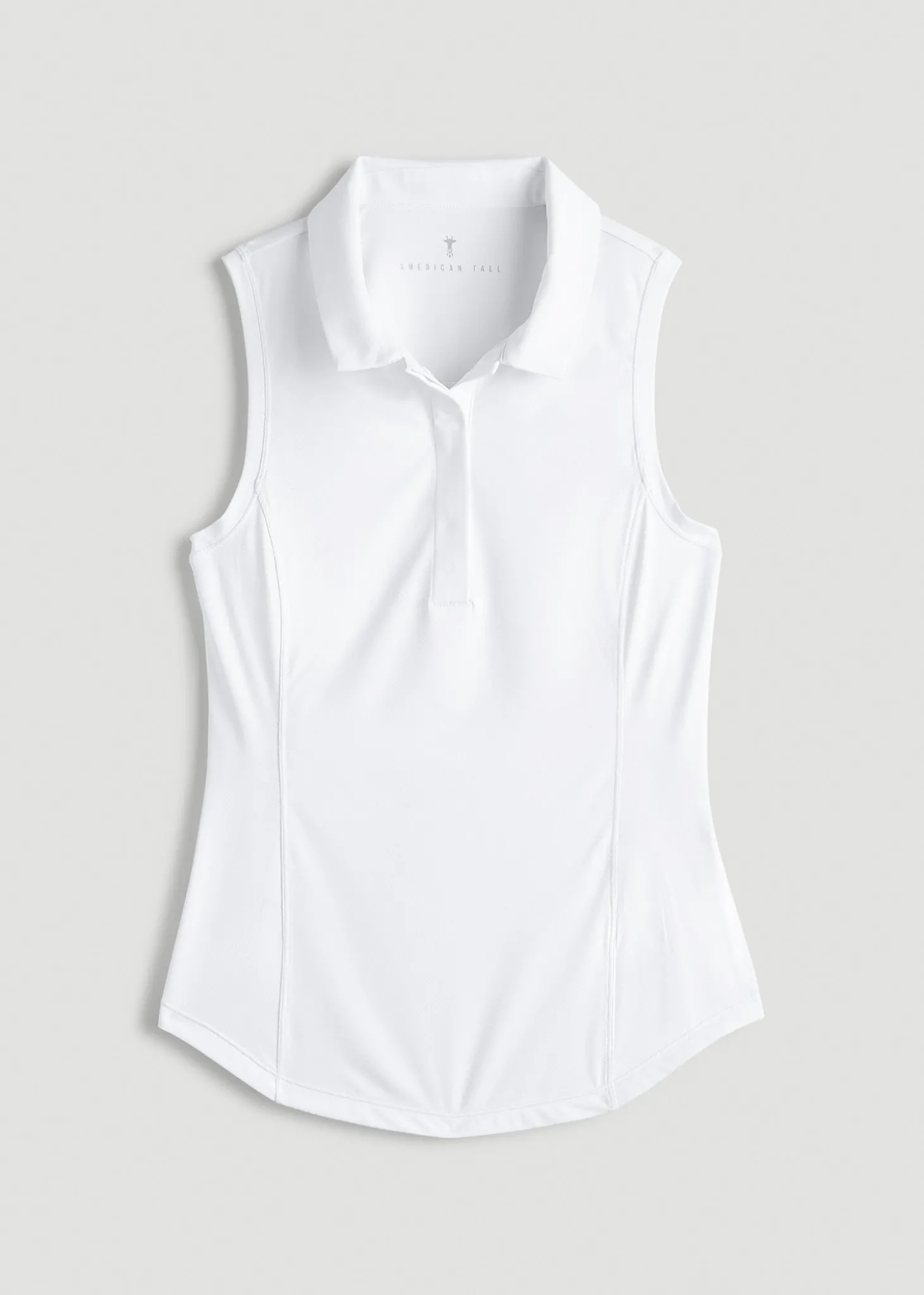 Active Sleeveless Polo Shirt for Tall Women