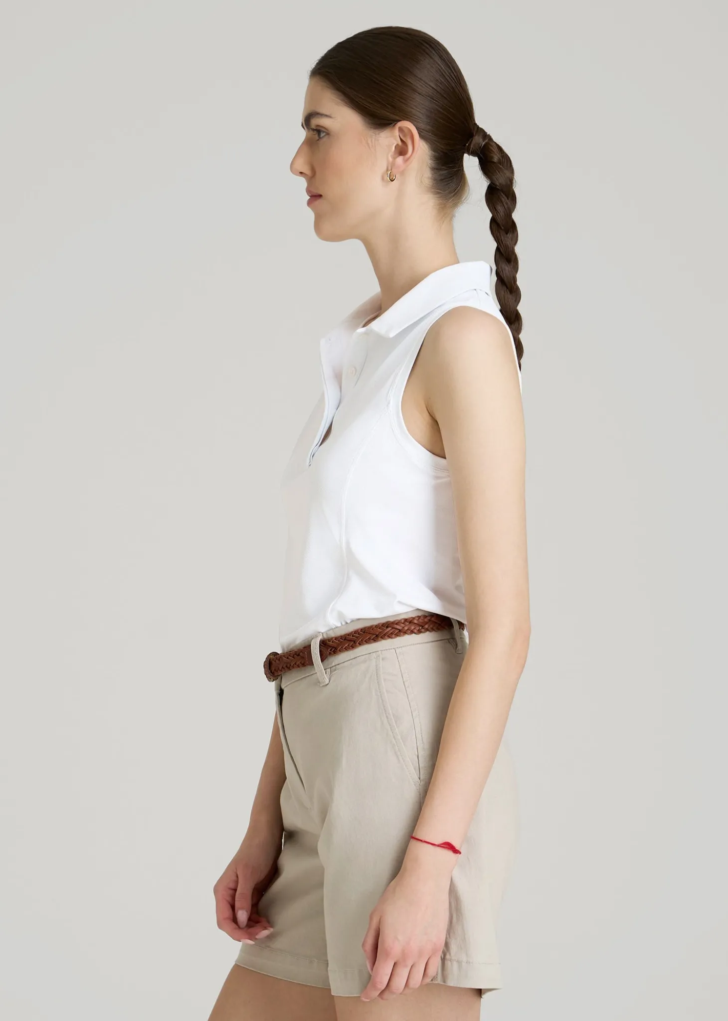 Active Sleeveless Polo Shirt for Tall Women