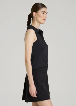 Active Sleeveless Polo Shirt for Tall Women