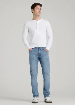 A.T. Basics Men's Carman Tapered fit Jeans for Tall Men
