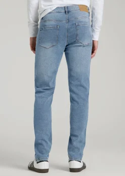 A.T. Basics Men's Carman Tapered fit Jeans for Tall Men
