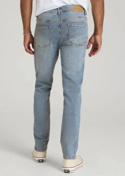 A.T. Basics Men's Dylan Slim Fit Jeans for Tall Men