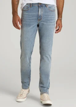 A.T. Basics Men's Dylan Slim Fit Jeans for Tall Men
