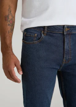 A.T. Basics Men's Dylan Slim Fit Jeans for Tall Men