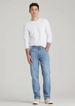 A.T. Basics Men's J1 Straight Fit Jeans for Tall Men