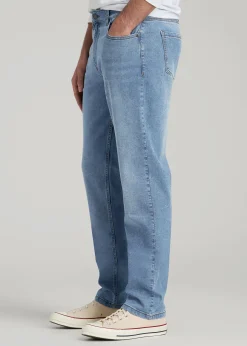 A.T. Basics Men's J1 Straight Fit Jeans for Tall Men