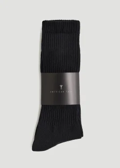 Athletic Crew Socks (X-Large Size: 13-15) for Tall Men