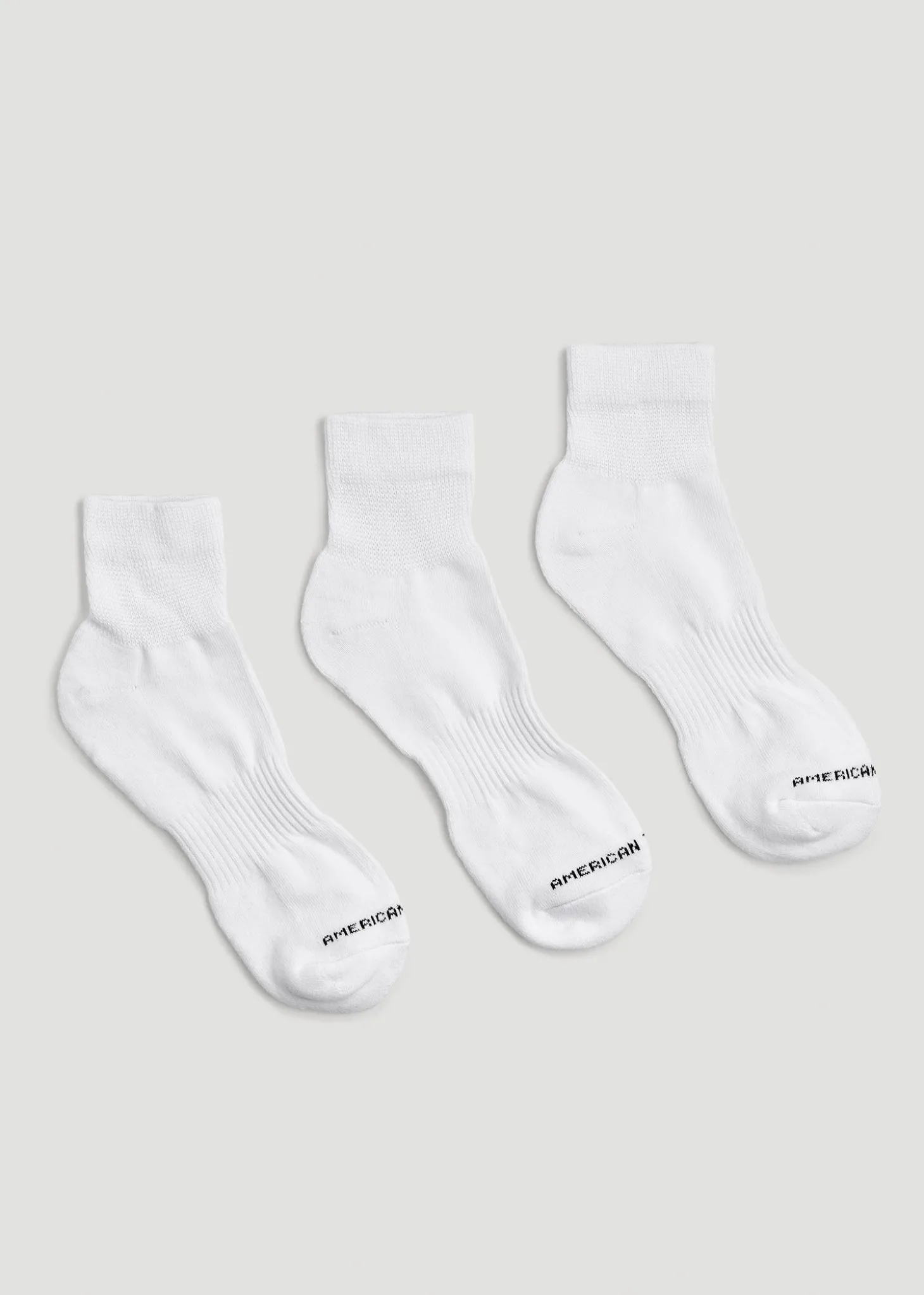 Athletic Mid Ankle Socks (X-Large Size: 14-17) for Tall Men