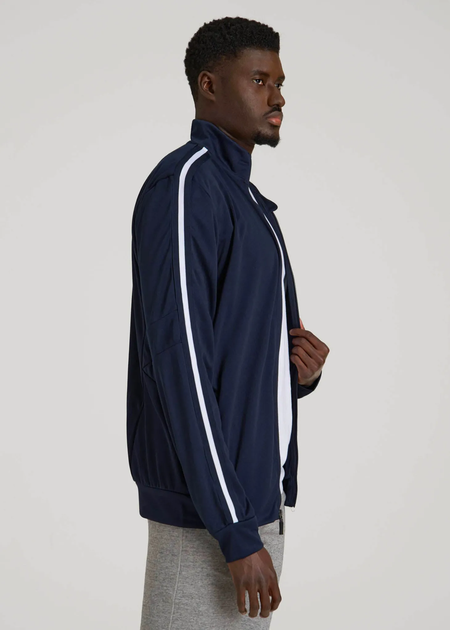 Athletic Stripe Jacket for Tall Men