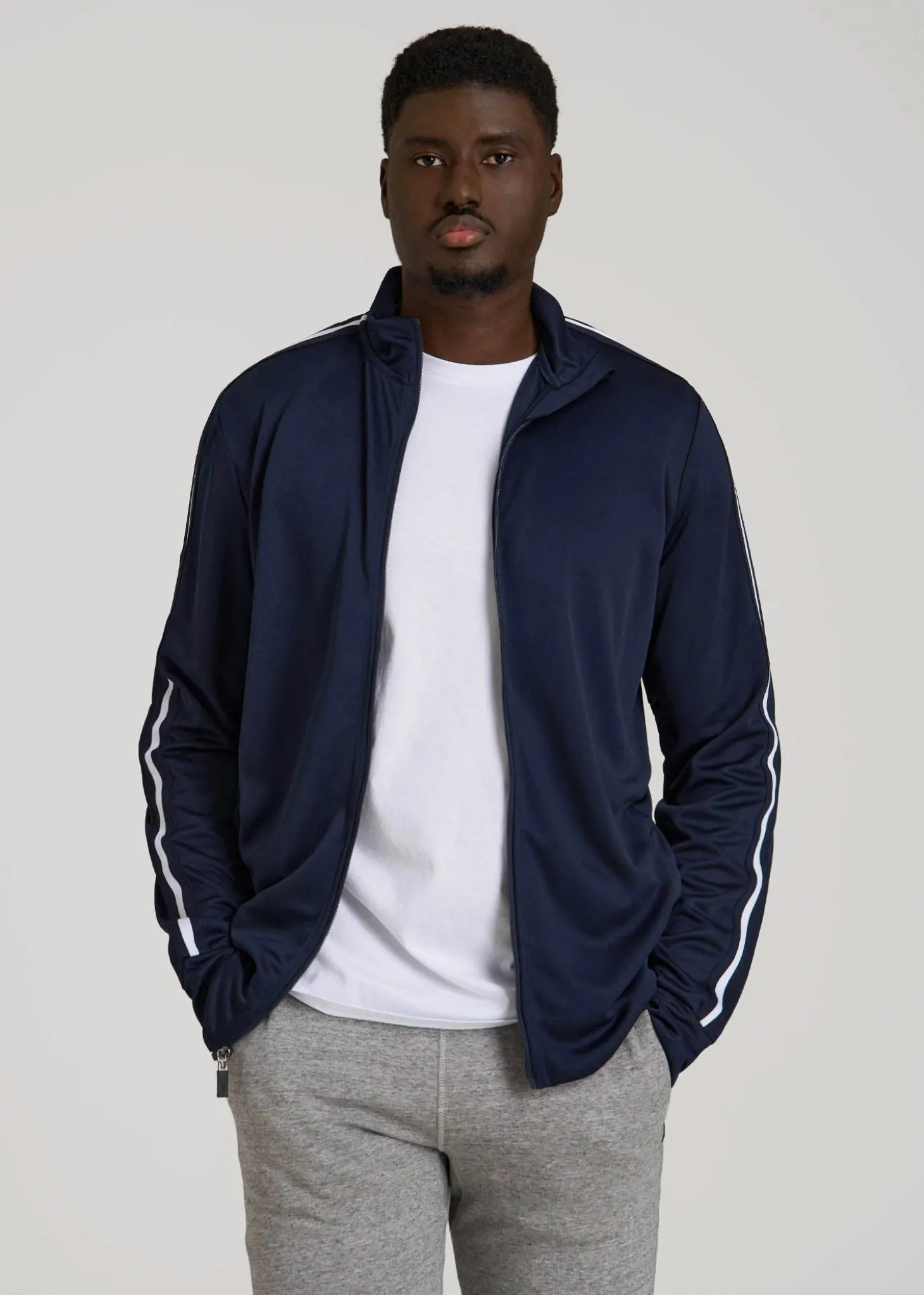 Athletic Stripe Jacket for Tall Men