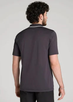 A.T. Performance Tipped Golf Polo for Tall Men