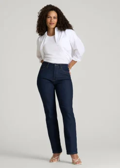 Avery Curve High-Rise Straight Leg Jeans for Tall Women