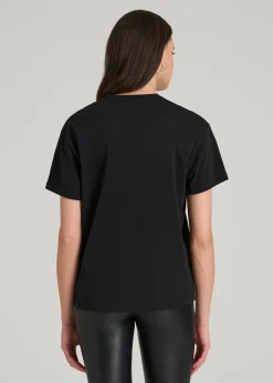 Black Cherry Lips Graphic Tee for Tall Women