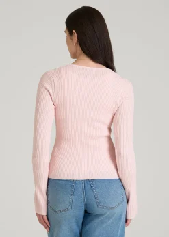 Boucle Knit Cardigan for Tall Women