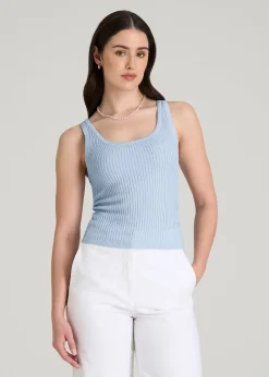 Boucle Knit Tank for Tall Women