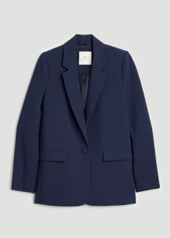 Boyfriend Fit Single-Button Blazer for Tall Women