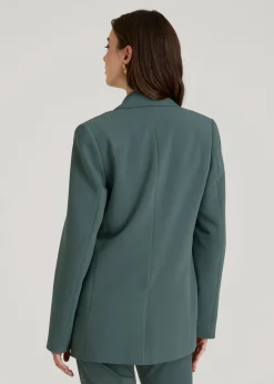 Boyfriend Fit Single-Button Blazer for Tall Women