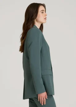 Boyfriend Fit Single-Button Blazer for Tall Women
