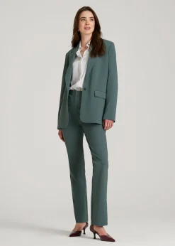 Boyfriend Fit Single-Button Blazer for Tall Women