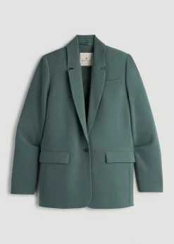 Boyfriend Fit Single-Button Blazer for Tall Women