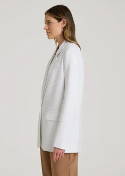 Boyfriend Fit Single-Button Blazer for Tall Women