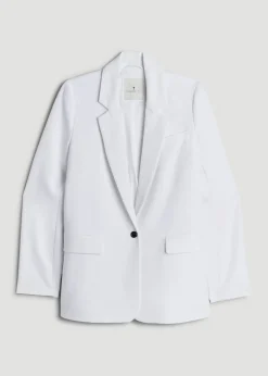 Boyfriend Fit Single-Button Blazer for Tall Women