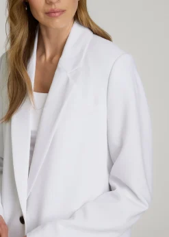 Boyfriend Fit Single-Button Blazer for Tall Women