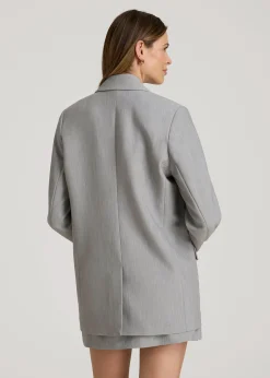 Boyfriend Fit Single-Button Blazer for Tall Women