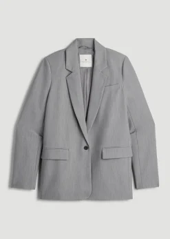 Boyfriend Fit Single-Button Blazer for Tall Women