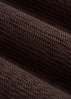 Braided Knit Sweater Polo for Tall Men