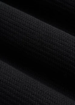 Braided Knit Sweater Polo for Tall Men