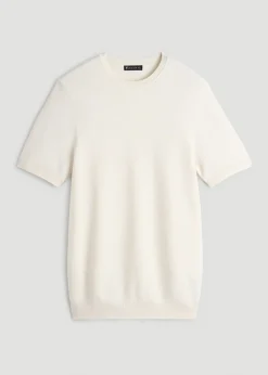 Braided Knit T-Shirt for Tall Men