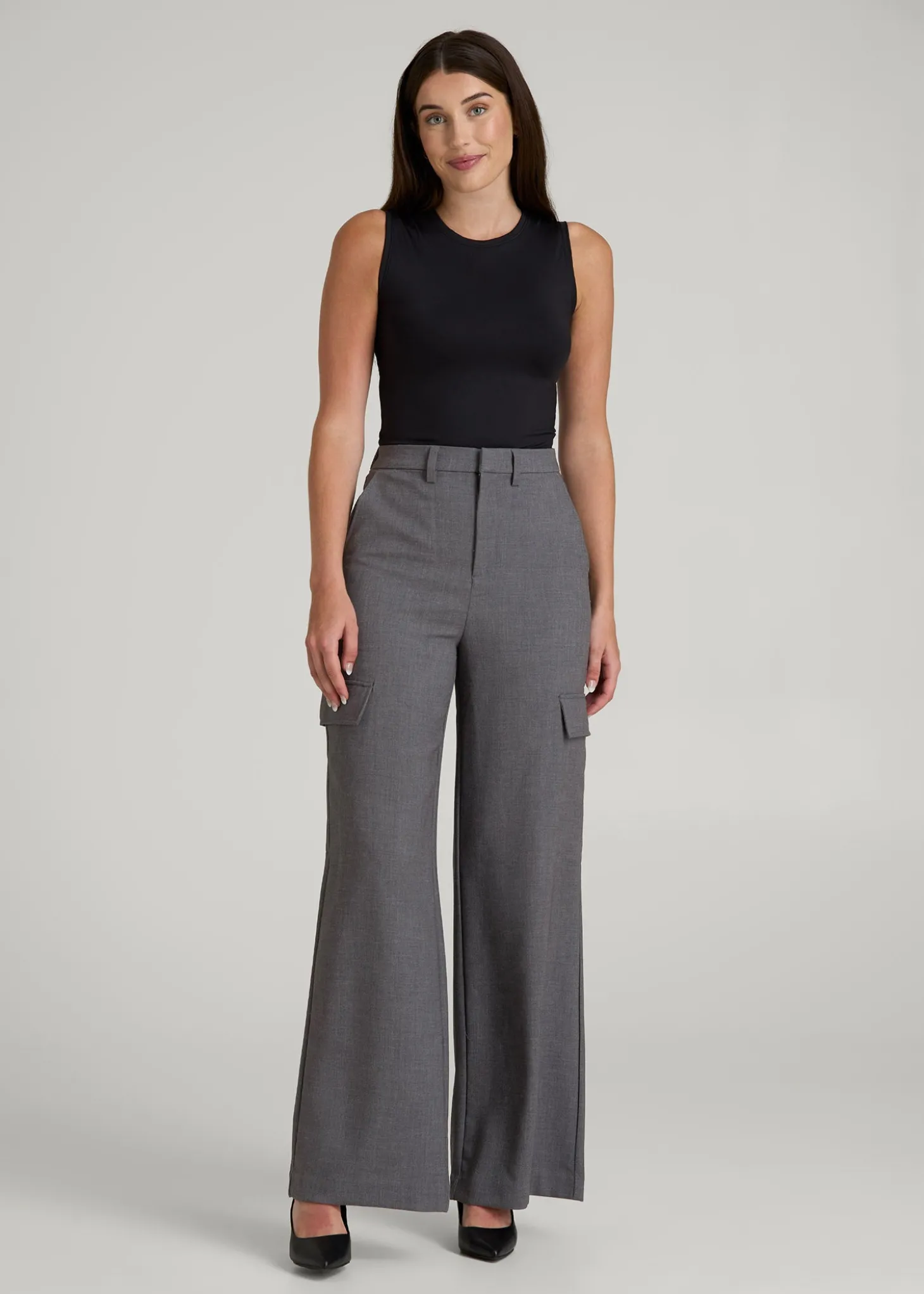 Cargo Wide Leg Dress Pants for Tall Women