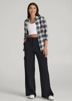 Cargo Wide Leg Dress Pants for Tall Women