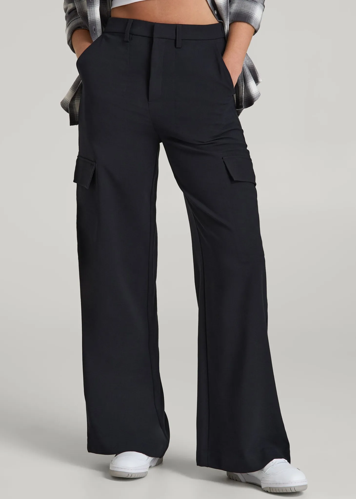 Cargo Wide Leg Dress Pants for Tall Women