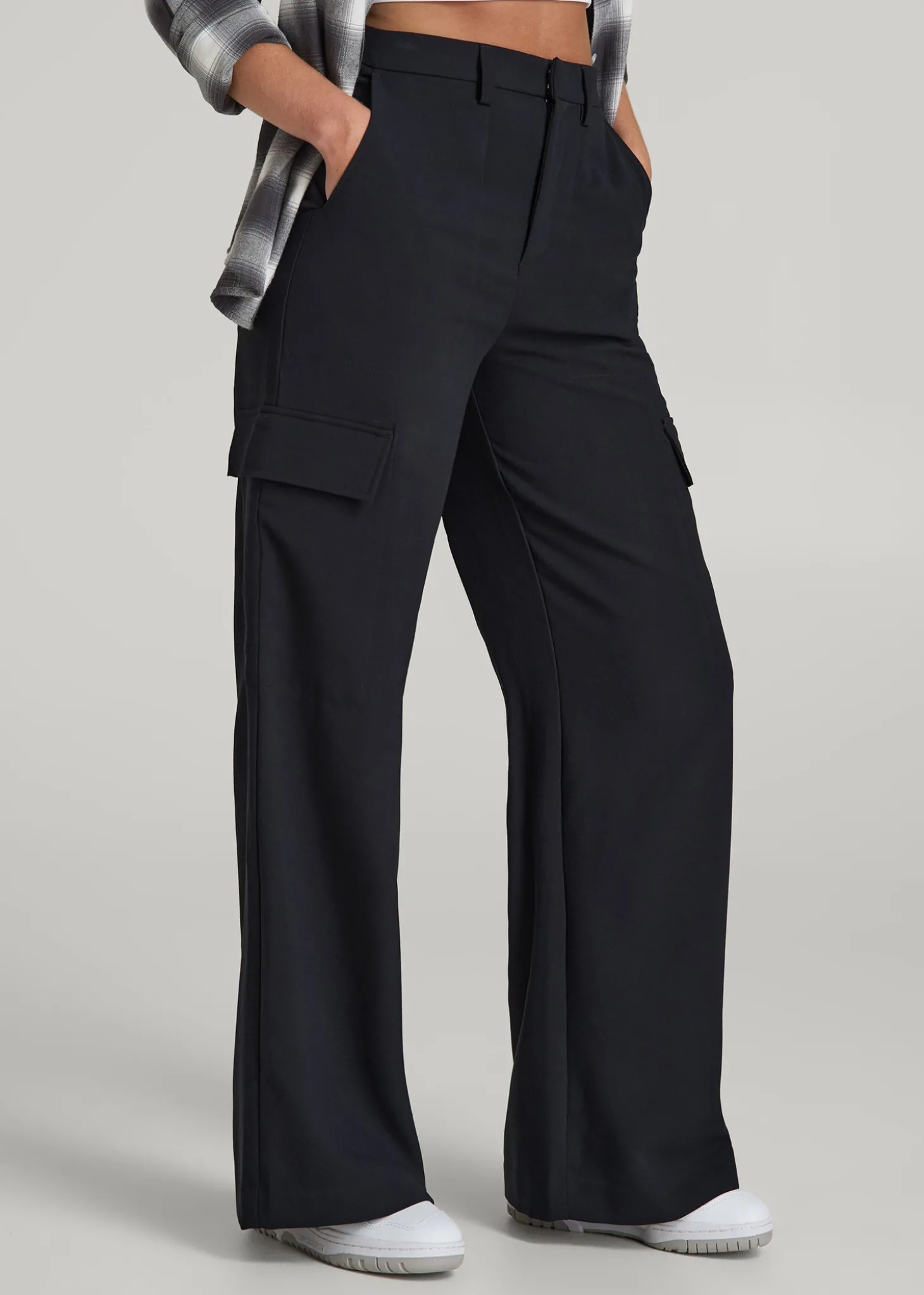 Cargo Wide Leg Dress Pants for Tall Women