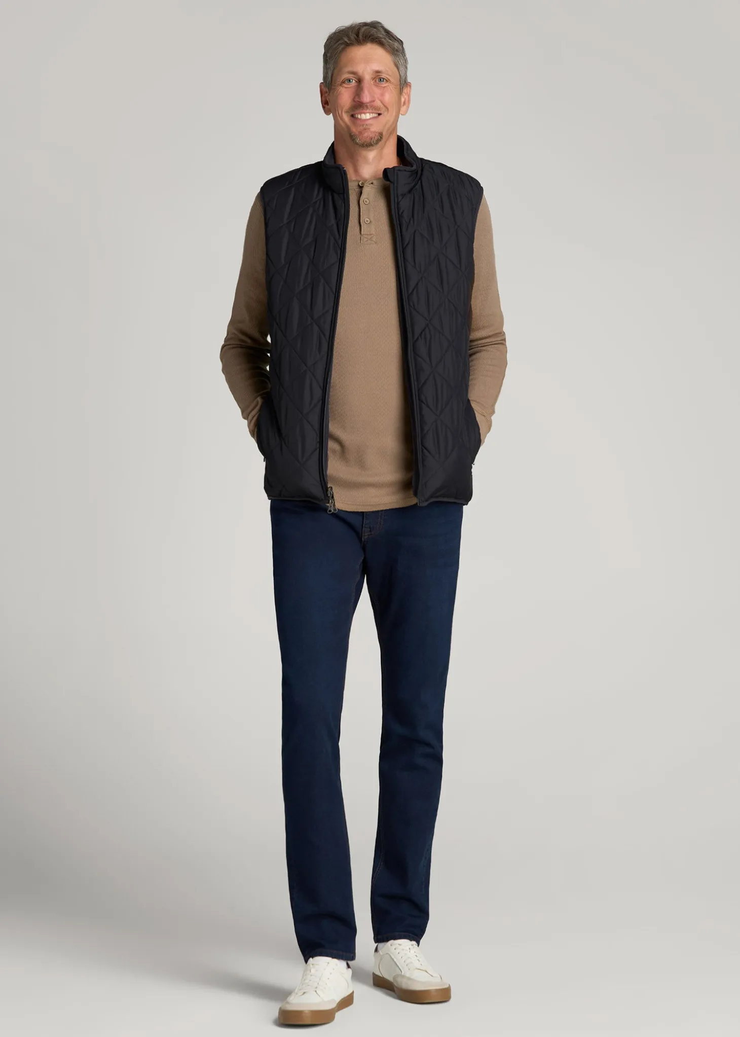 Carman TAPERED Fleeced Jeans for Tall Men