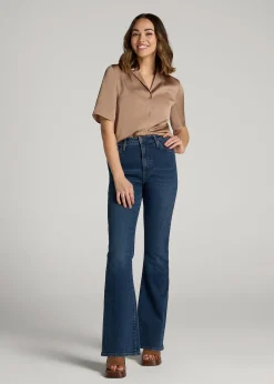 Chloe High Rise Flare Jeans for Tall Women