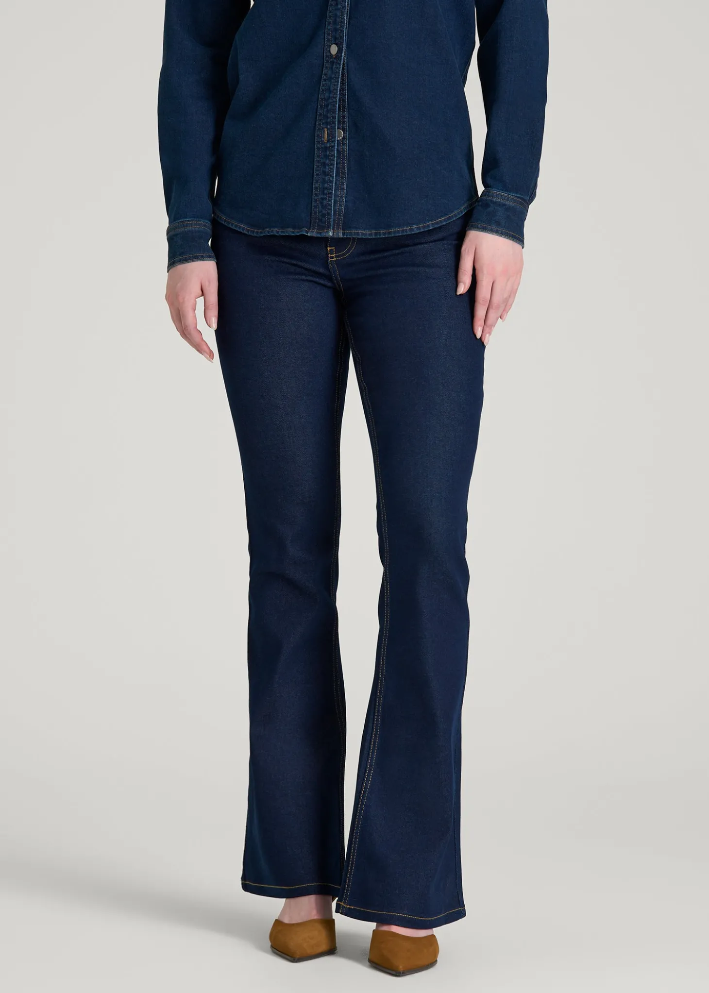 Chloe High Rise Flare Jeans for Tall Women
