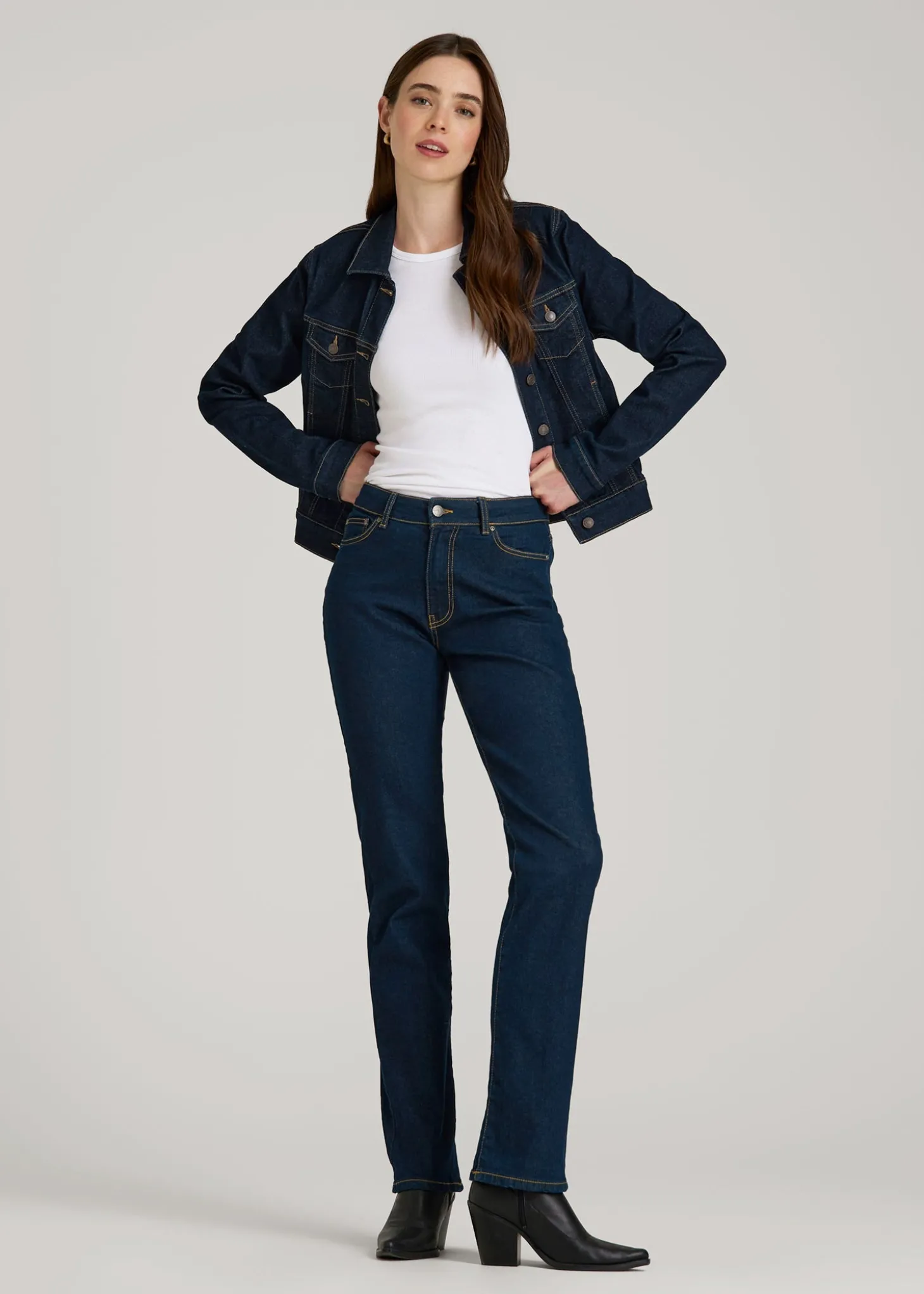 Classic Denim Jacket for Tall Women
