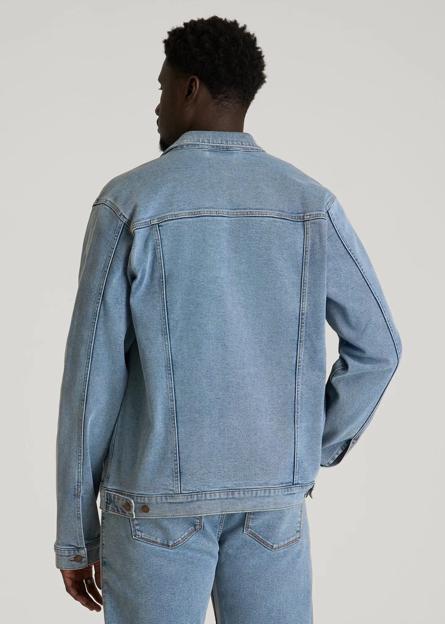Classic Denim Jacket for Tall Men