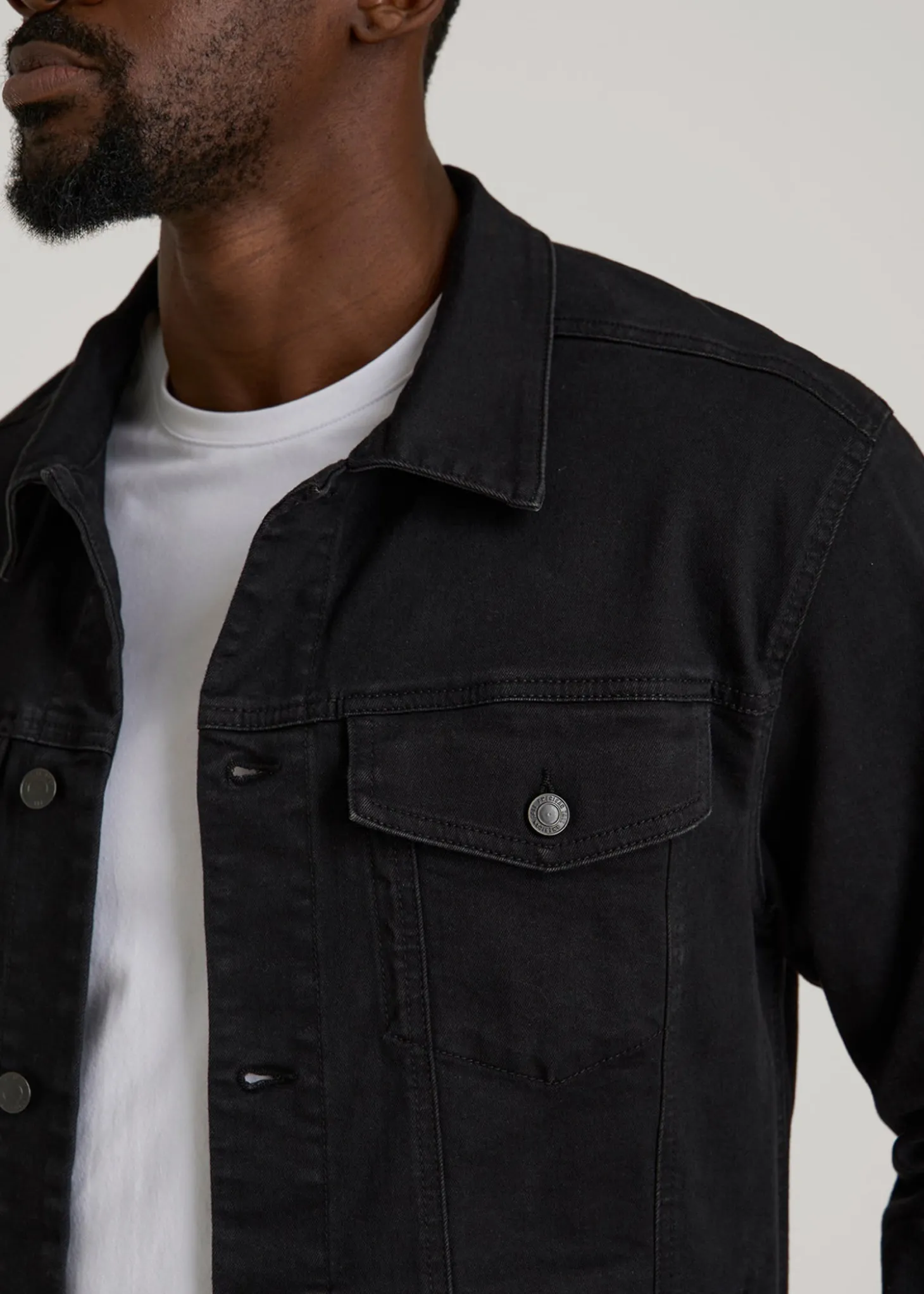 Classic Denim Jacket for Tall Men
