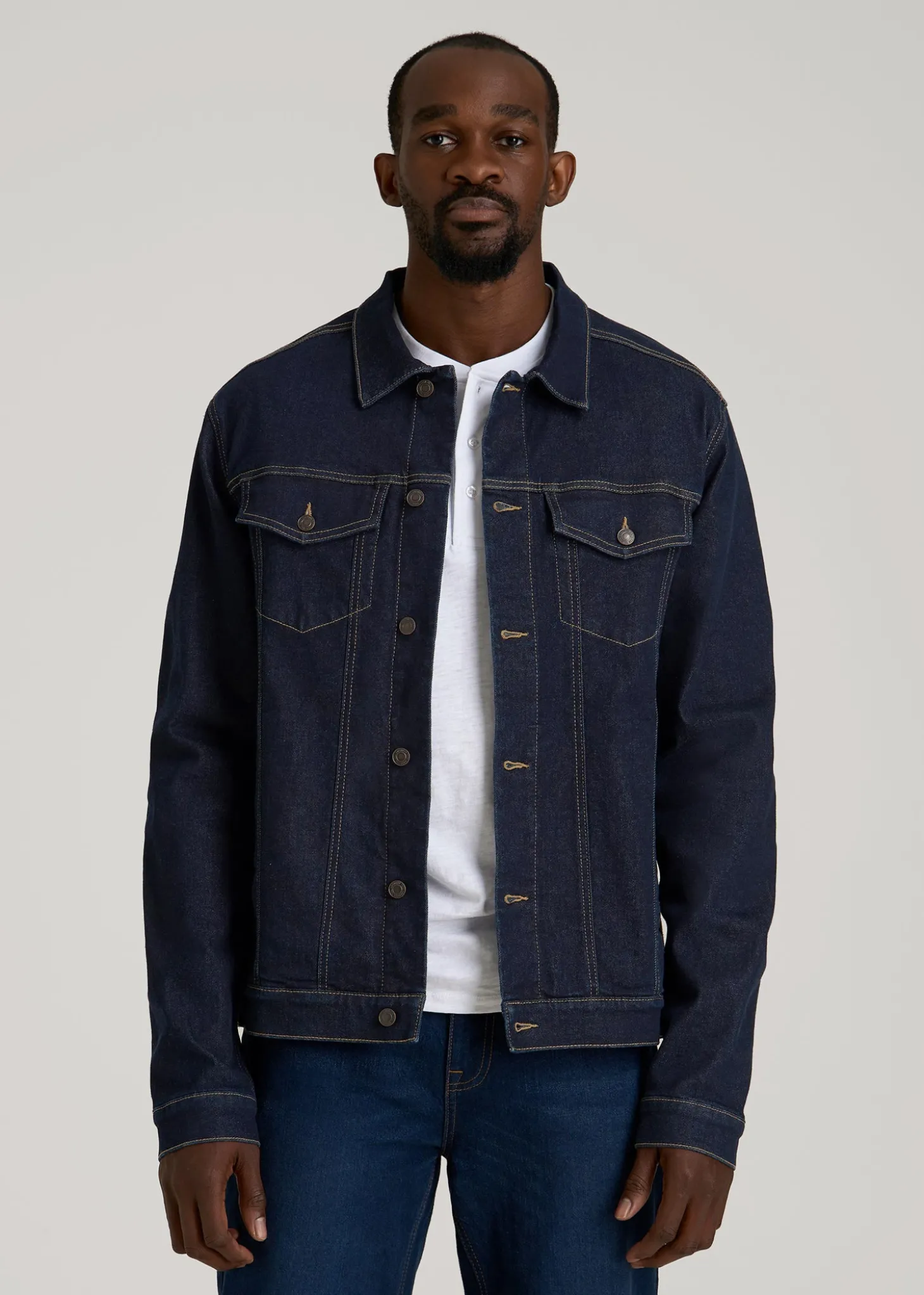Classic Denim Jacket for Tall Men