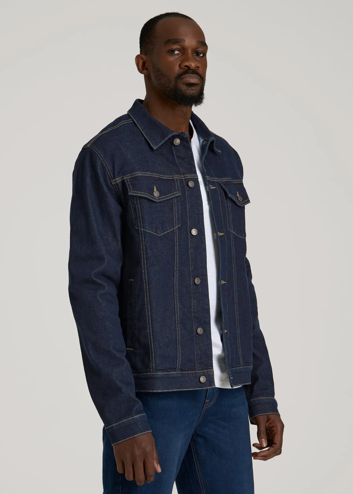 Classic Denim Jacket for Tall Men