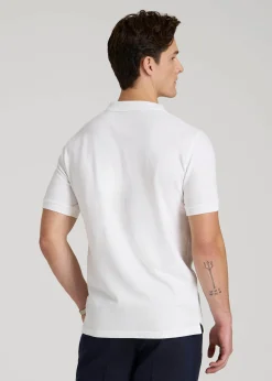 Classic Polo with Embroidered Logo for Tall Men