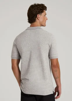Classic Polo with Embroidered Logo for Tall Men