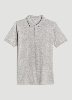 Classic Polo with Embroidered Logo for Tall Men