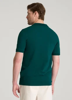 Classic Polo with Embroidered Logo for Tall Men
